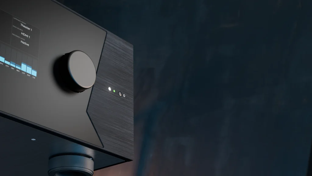 StormAudio audio processor front panel