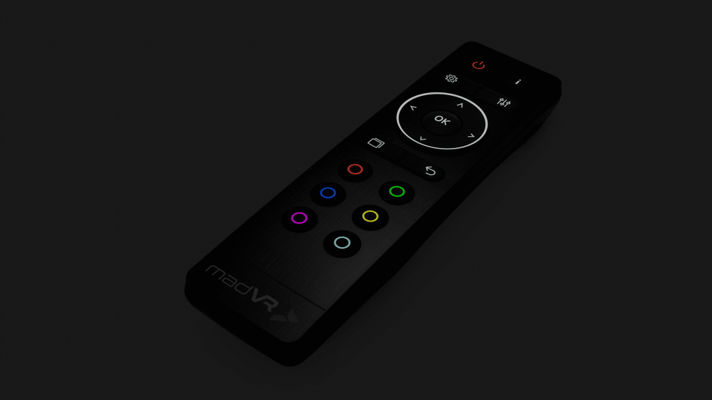 Backlit madVR Envy remote control