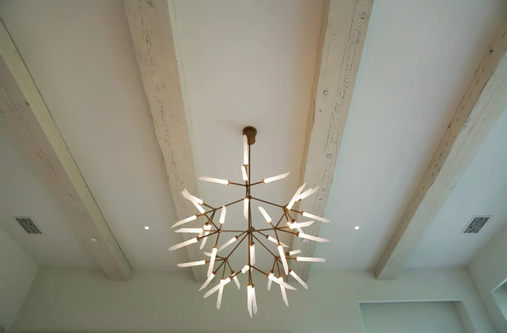 Architectural lighting integrated into a refined interior